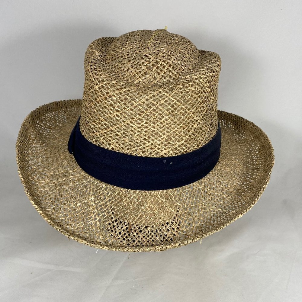 Dorfman Pacific Boater Style Straw Hat NWOT *